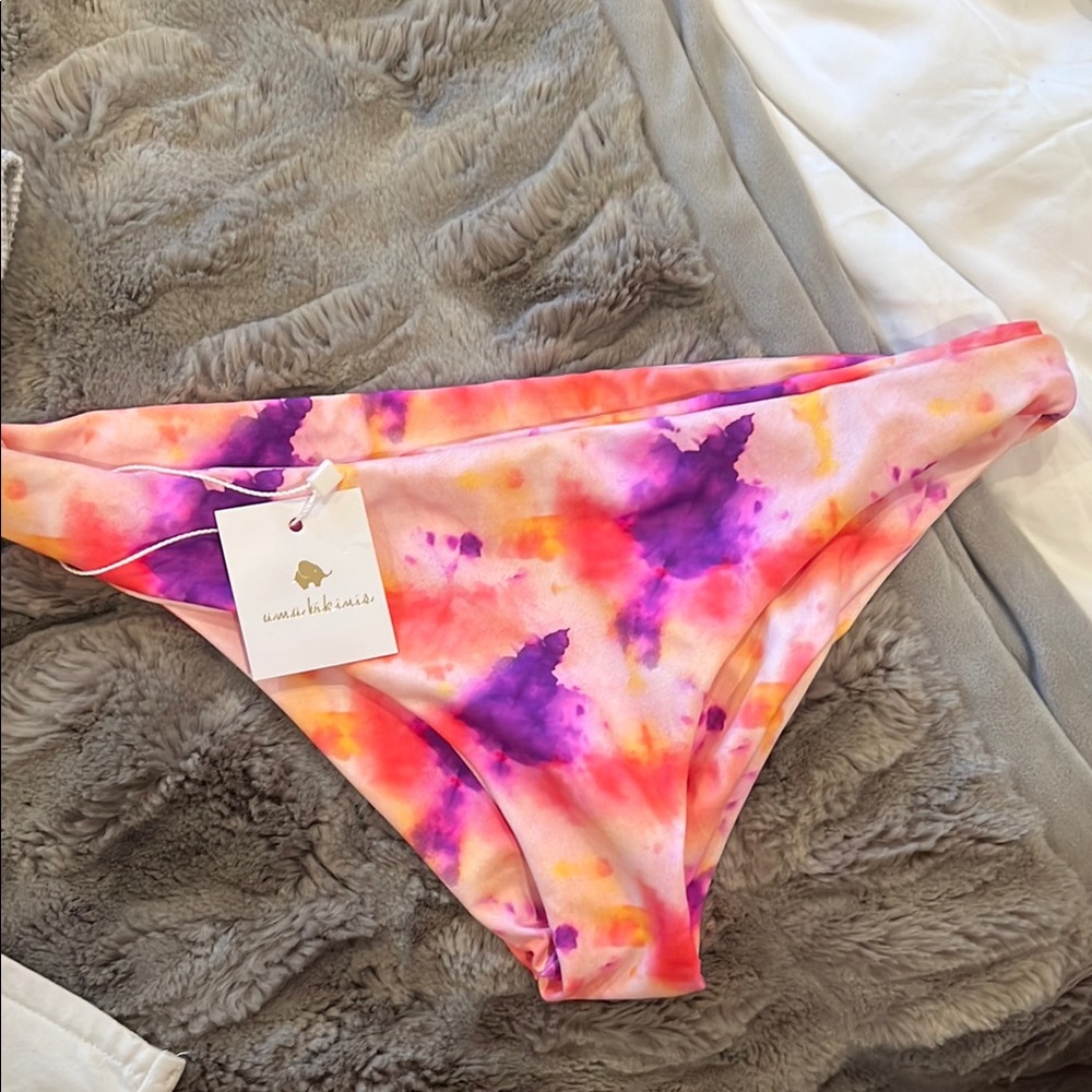 Colorful Tie-Dye Bikini Bottom